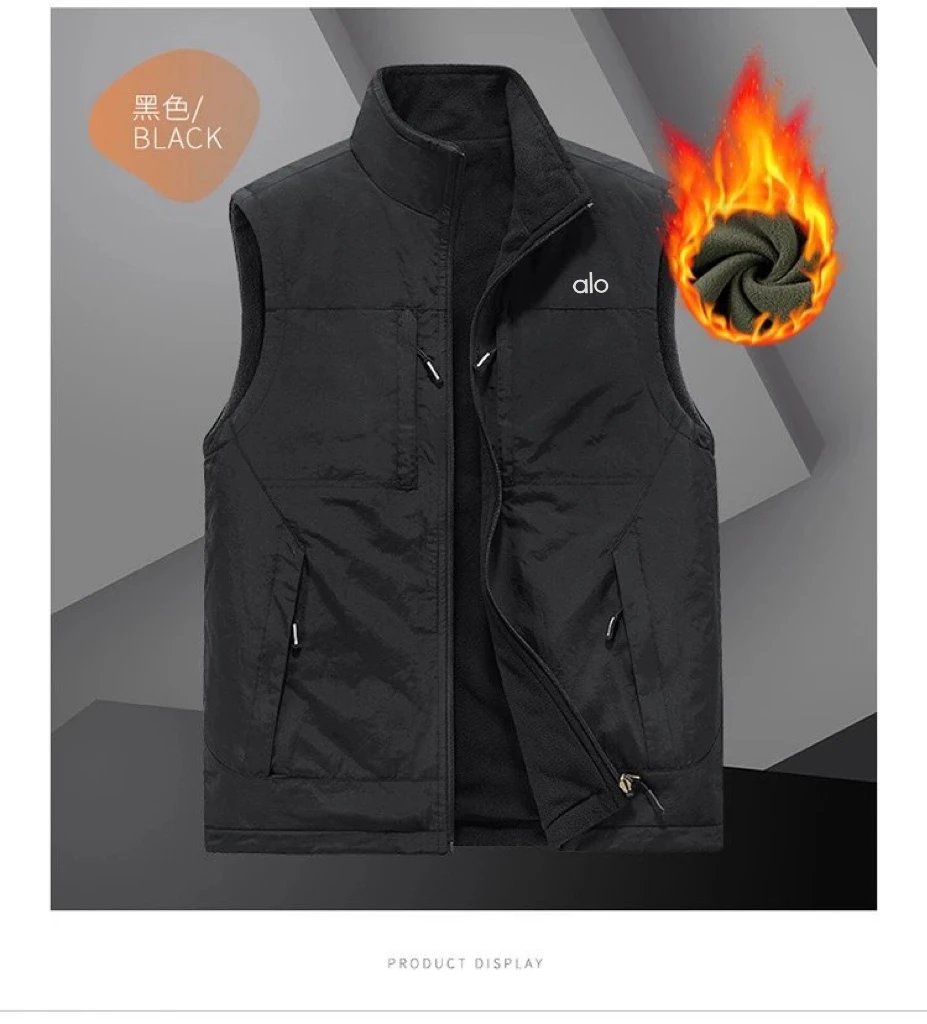 Alo Fleece-Lined Insulated Vest Black - 16