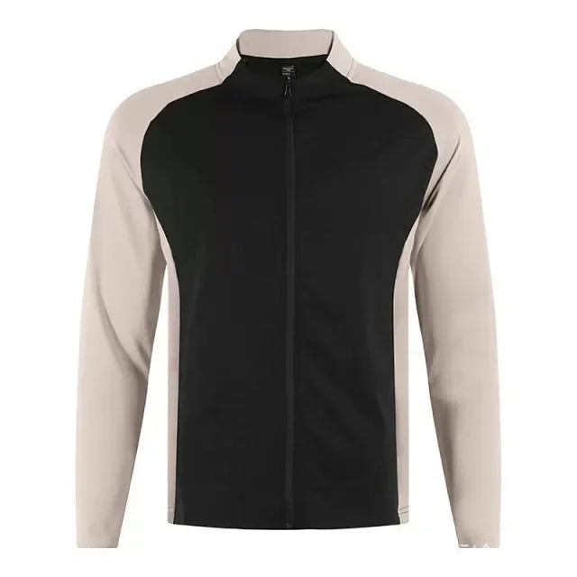 Unbranded Jackets Color-blocked stand-collar full-zip athletic jacket product detail image 2