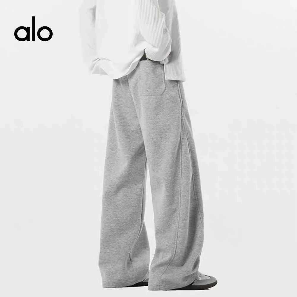 Alo Yoga Trousers Fleece-Lined Wide-Leg Sweatpants image 2