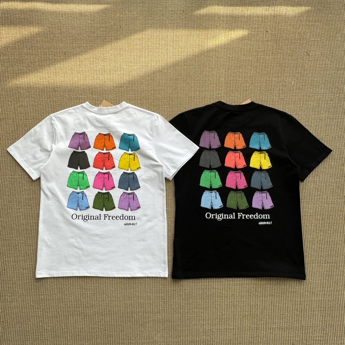 Losing money, tossing and tossing! More than 100 quality+GRAMICCI Little Wild Man Heavy Mountain Outdoor Shorts Printed Couple T-shirt Short Sleeve!