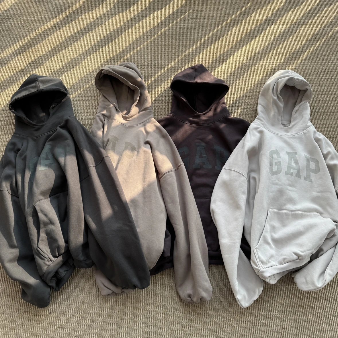 Previously $378! YZY Triple Collab Dove Heavyweight Double-Layer Washed Hoodie