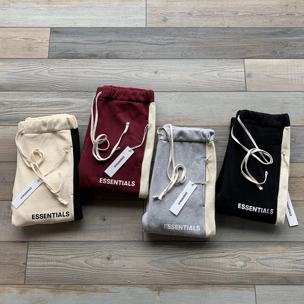 [Final Dozens Sold at a Loss, No Returns or Exchanges]! Second Brother FOG Replica Color-Block High-Street Casual Couple Sweatpants!