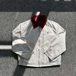 thumbnail for New good goods! Pony embroidered contrasting American lapel cargo jacket with padded jacket