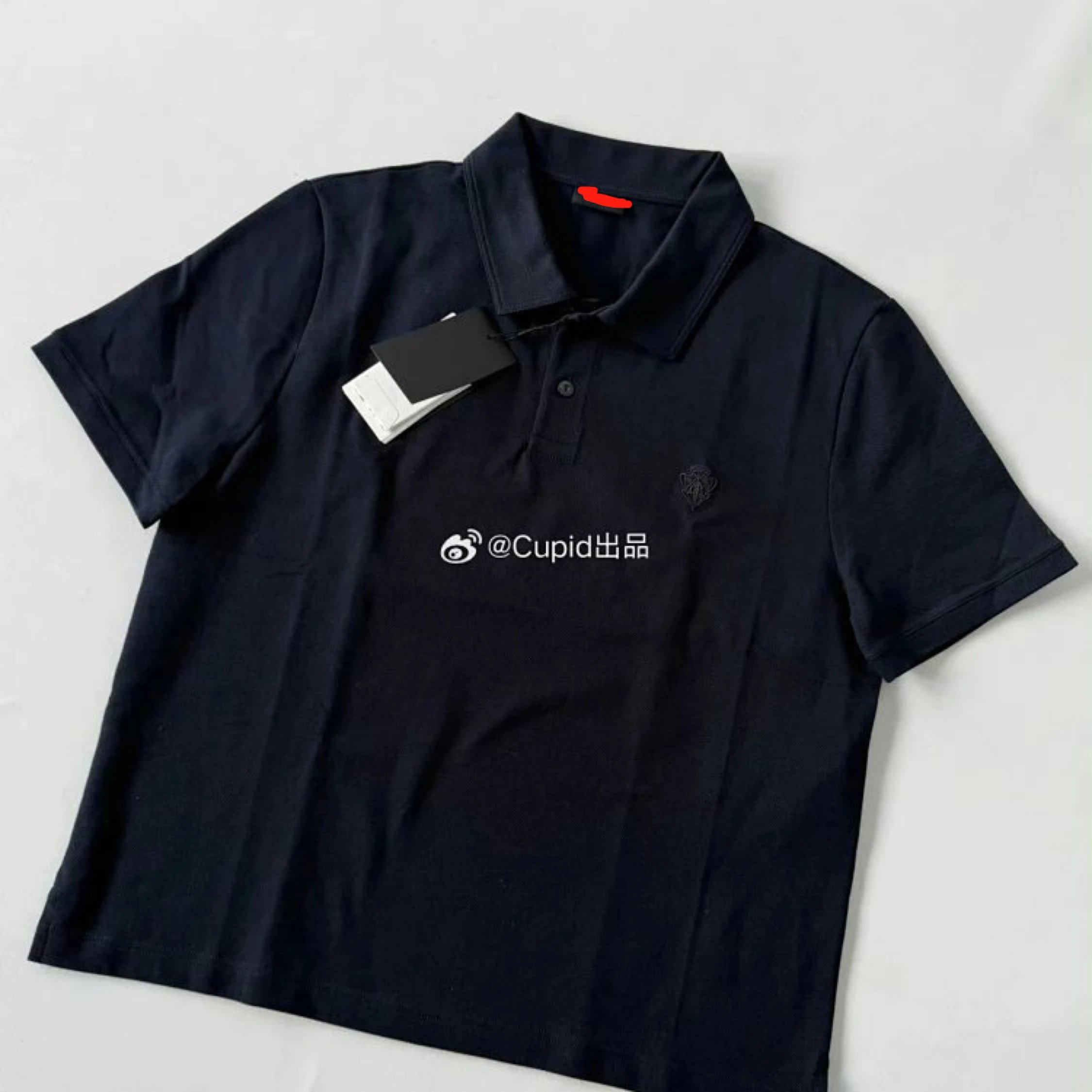 In Stock Cupid Club/Cupid26ss/GucDemna Piqué Short Sleeve/Shield Emblem Knight Embroidery/Mercerized Long-Staple Yarn