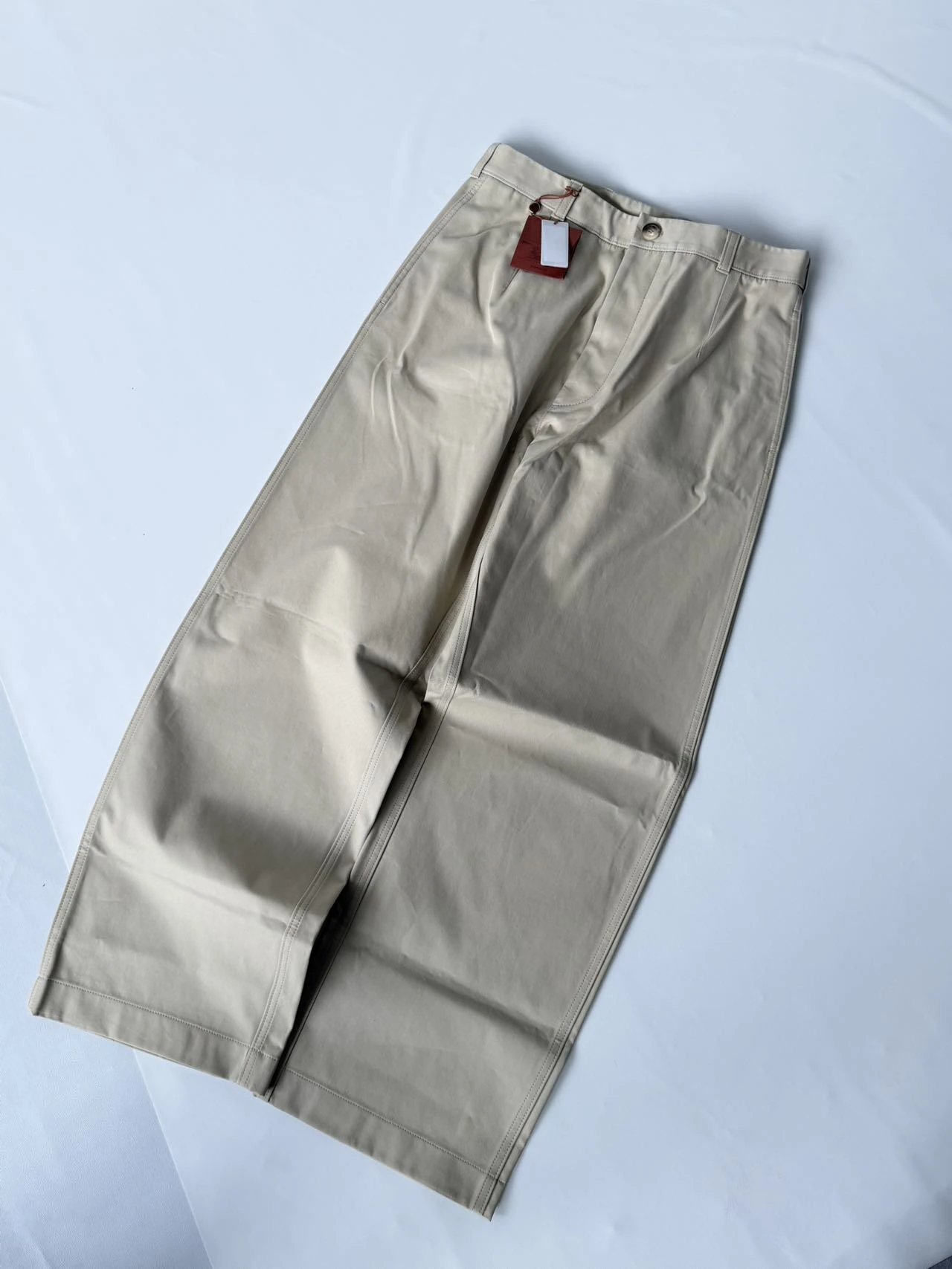 Cupid26ss LpFuji Straight-Leg Trousers / Pima Cotton Twill / Brushed Finish