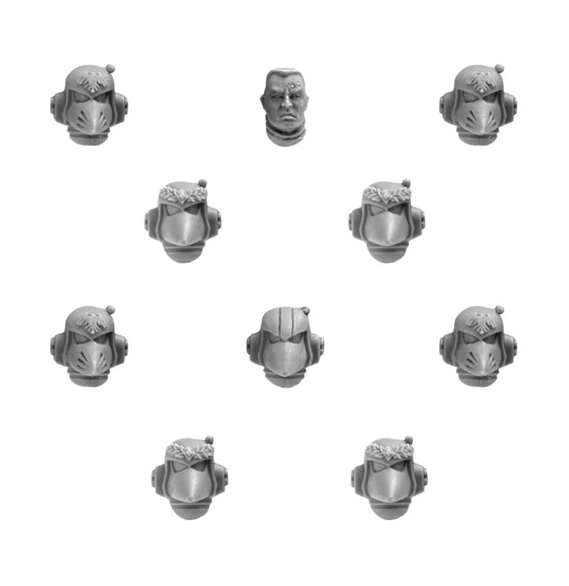 Z0486 战源 战锤40K 暗鸦守卫 头 升级 Raven Guard MKVI Heads Upgrade Set