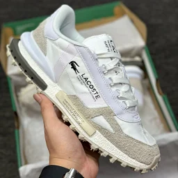 thumbnail for 【精品外贸订单】纯原版本 鳄鱼 LACOST  舒适百搭潮流 尼龙布面拼接反毛皮 复古登山鞋 休闲鞋