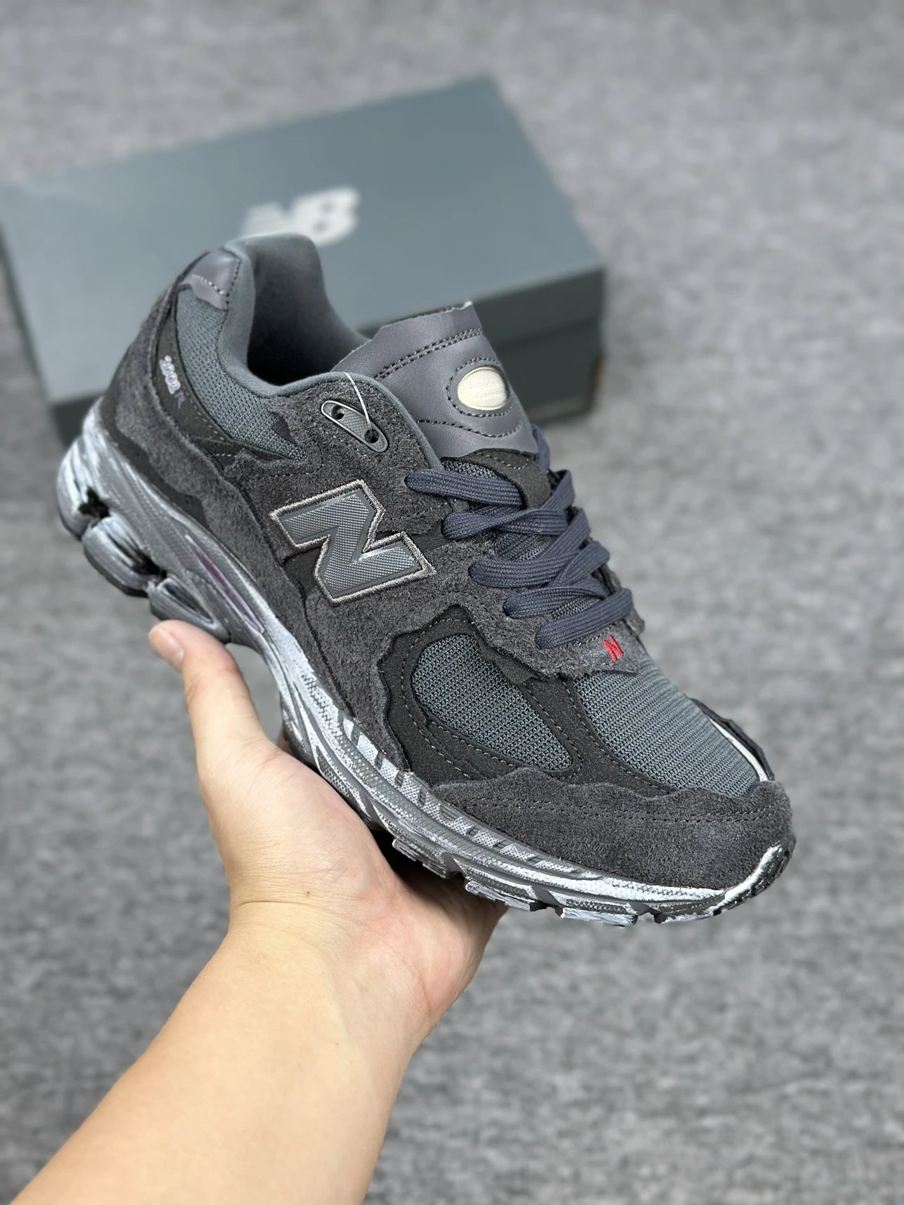 Long-term supply advantage Recruitment agent] pure original version of NB2002R head layer of pig eight true version of the correct velvet feeling card color brush color feeling strong heel silicone men and women with the same models casual sports shoes running shoes