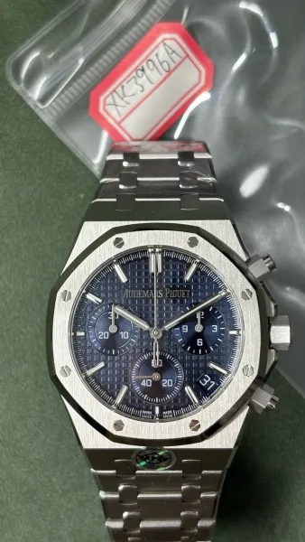 Audemars Piguet Royal Oak Chronograph Blue Dial Stainless Steel Watch Watches - 5