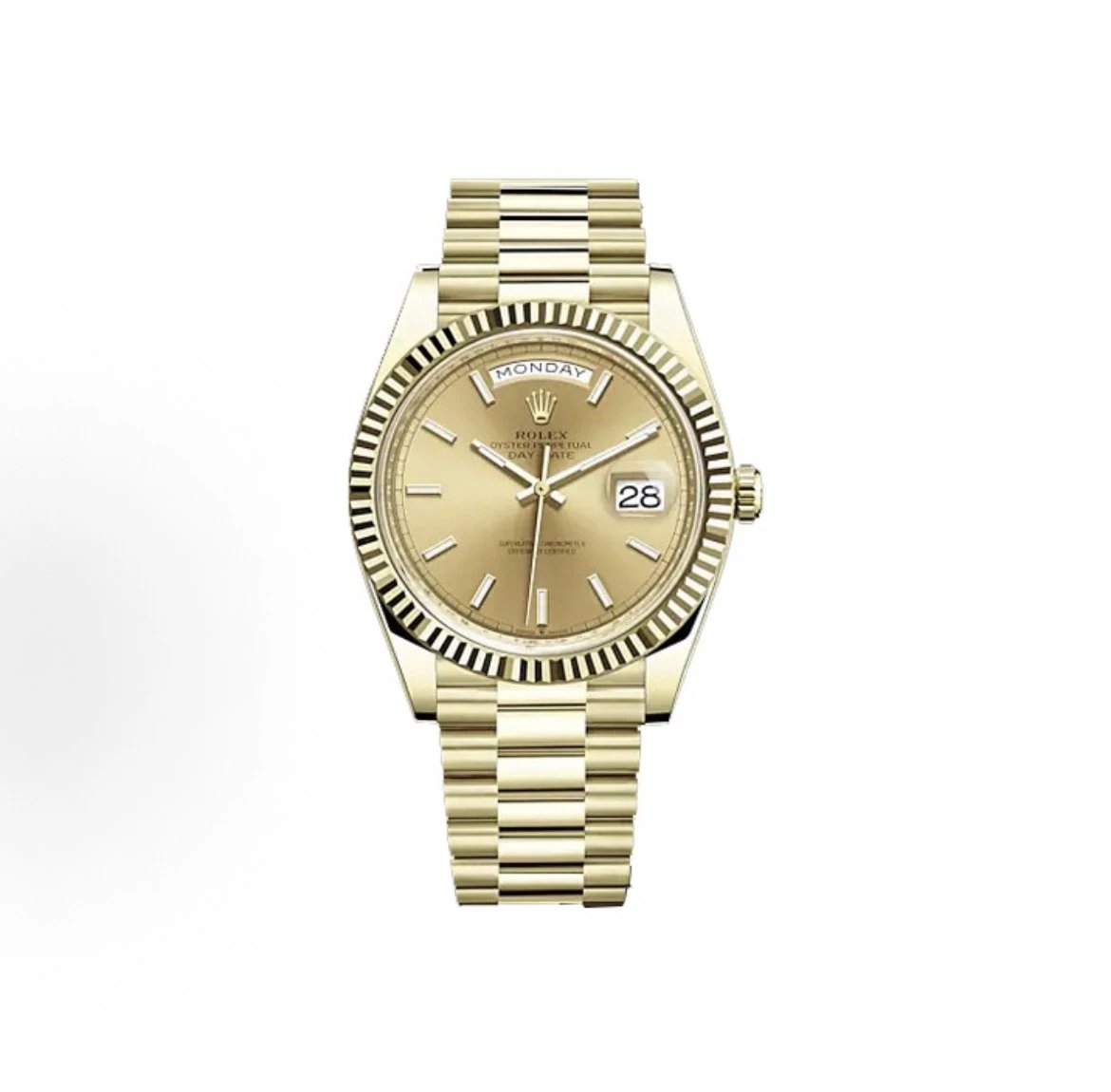 Rolex Oyster Perpetual Day-Date Watch - Champagne Dial-010051