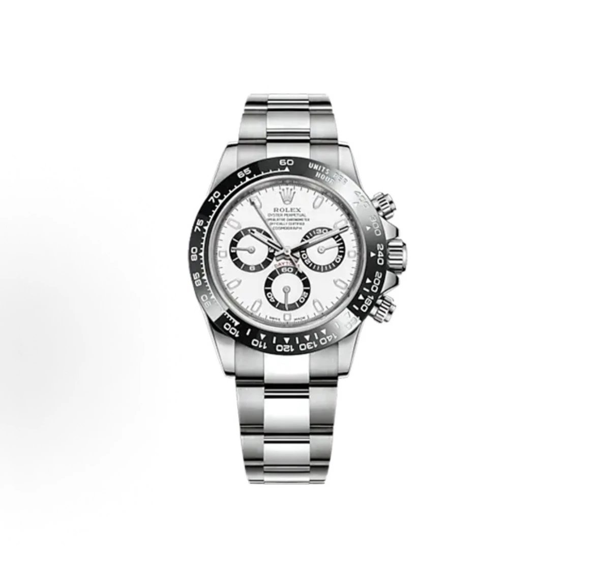 Rolex Cosmograph Daytona Watch - White Dial-010518