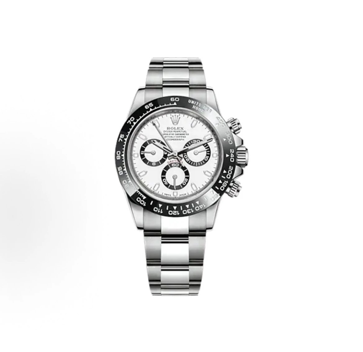 Rolex Cosmograph Daytona Watch - White Dial-010323