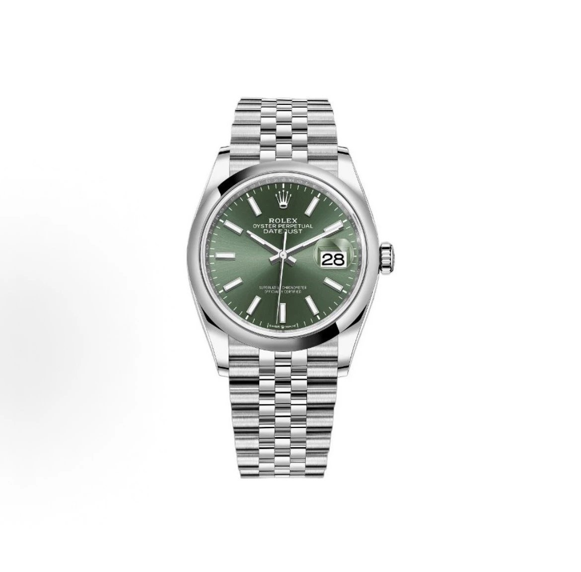 Rolex Oyster Perpetual Datejust Watch - Green Dial-009512