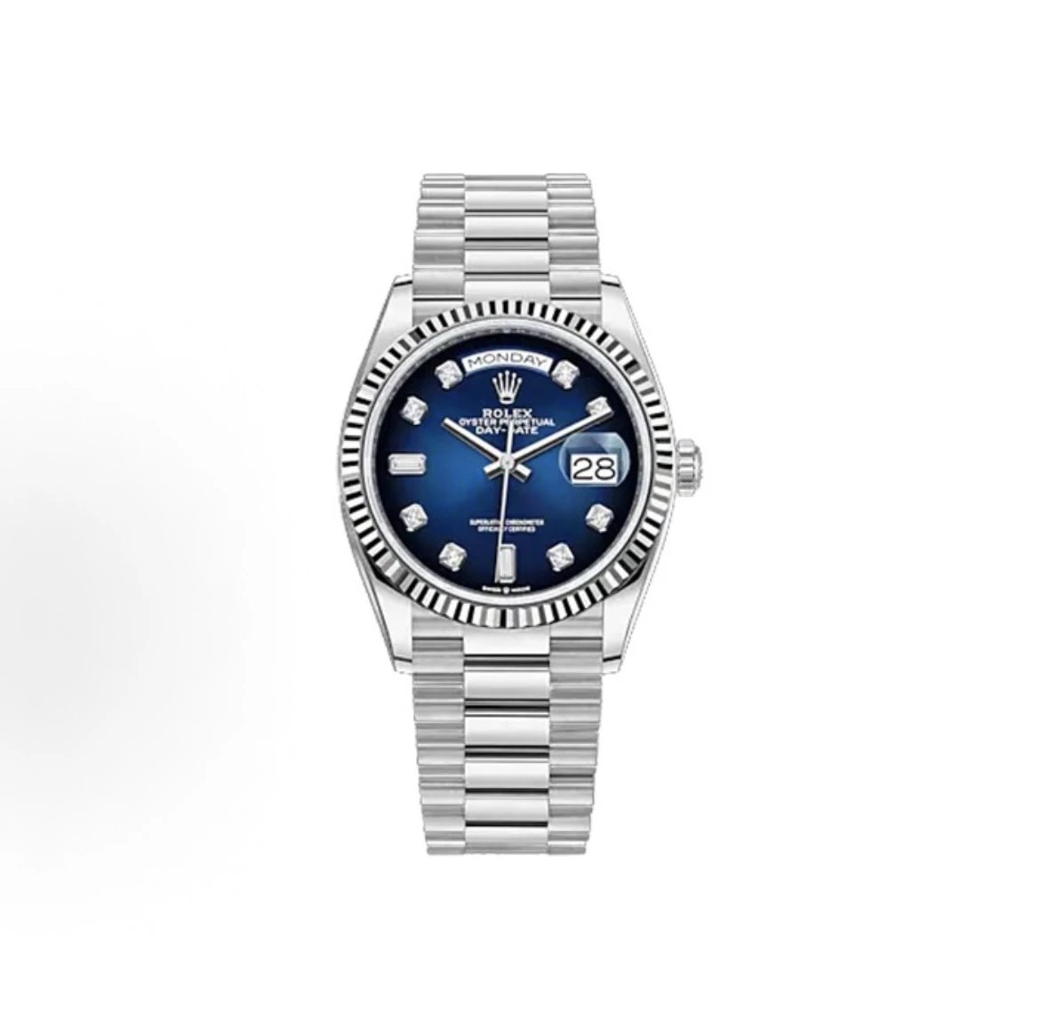 Rolex Day-Date Watch - Blue Dial-010546