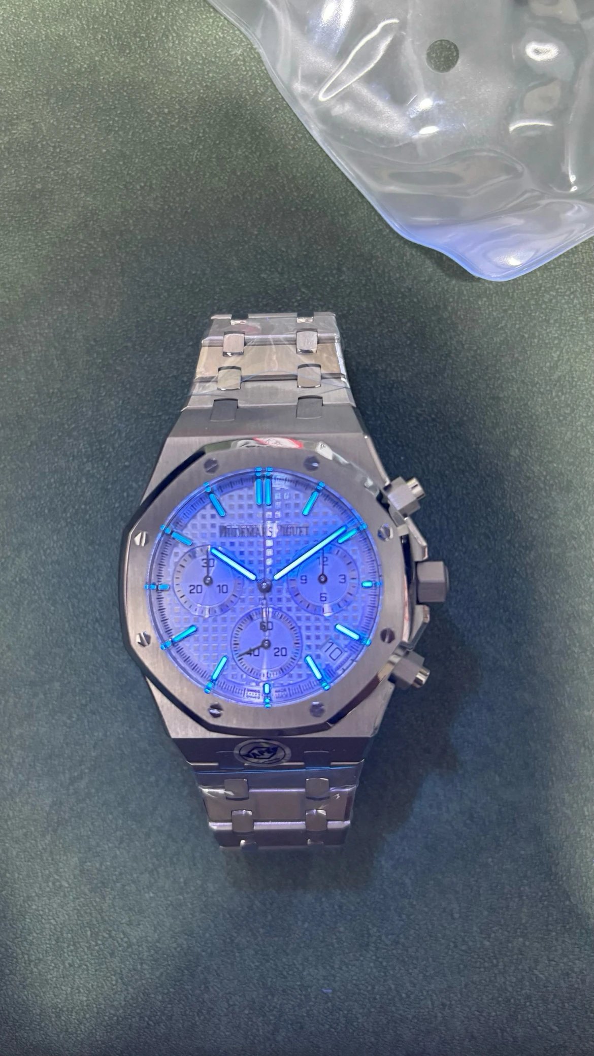 Audemars Piguet Royal Oak Chronograph Silver Dial Stainless Steel Watch Watches - 12