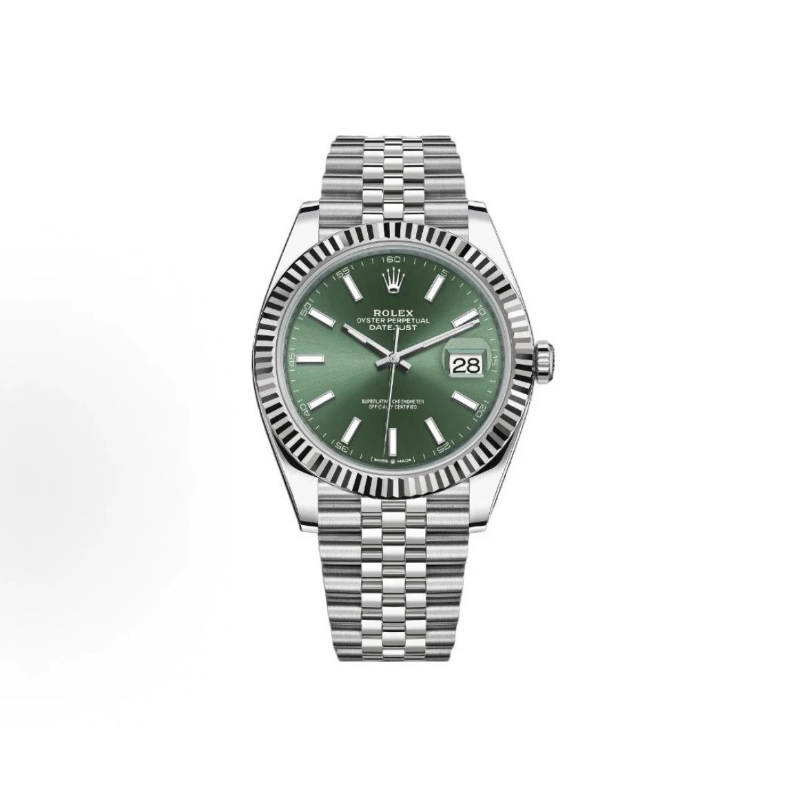 Rolex Oyster Perpetual Datejust Watch - Green Dial-009528