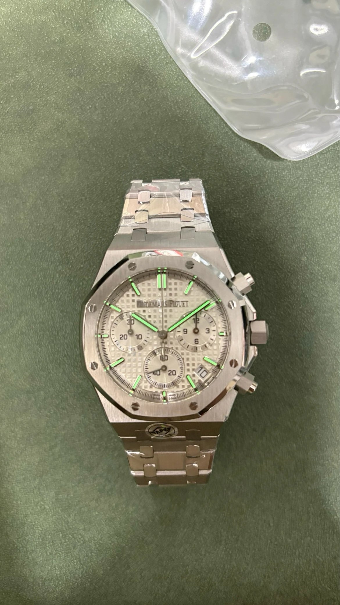 Audemars Piguet Royal Oak Chronograph Silver Dial Stainless Steel Watch Watches - 13