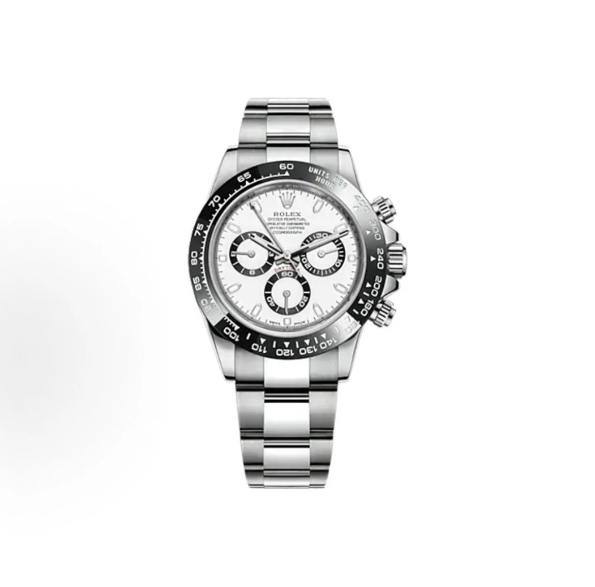 Rolex Cosmograph Daytona Watch - White Dial-010435