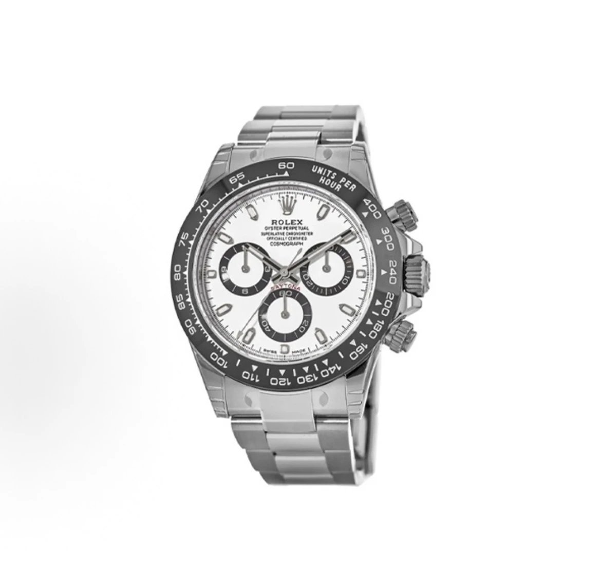 Rolex Cosmograph Daytona Watch - White Dial-010288