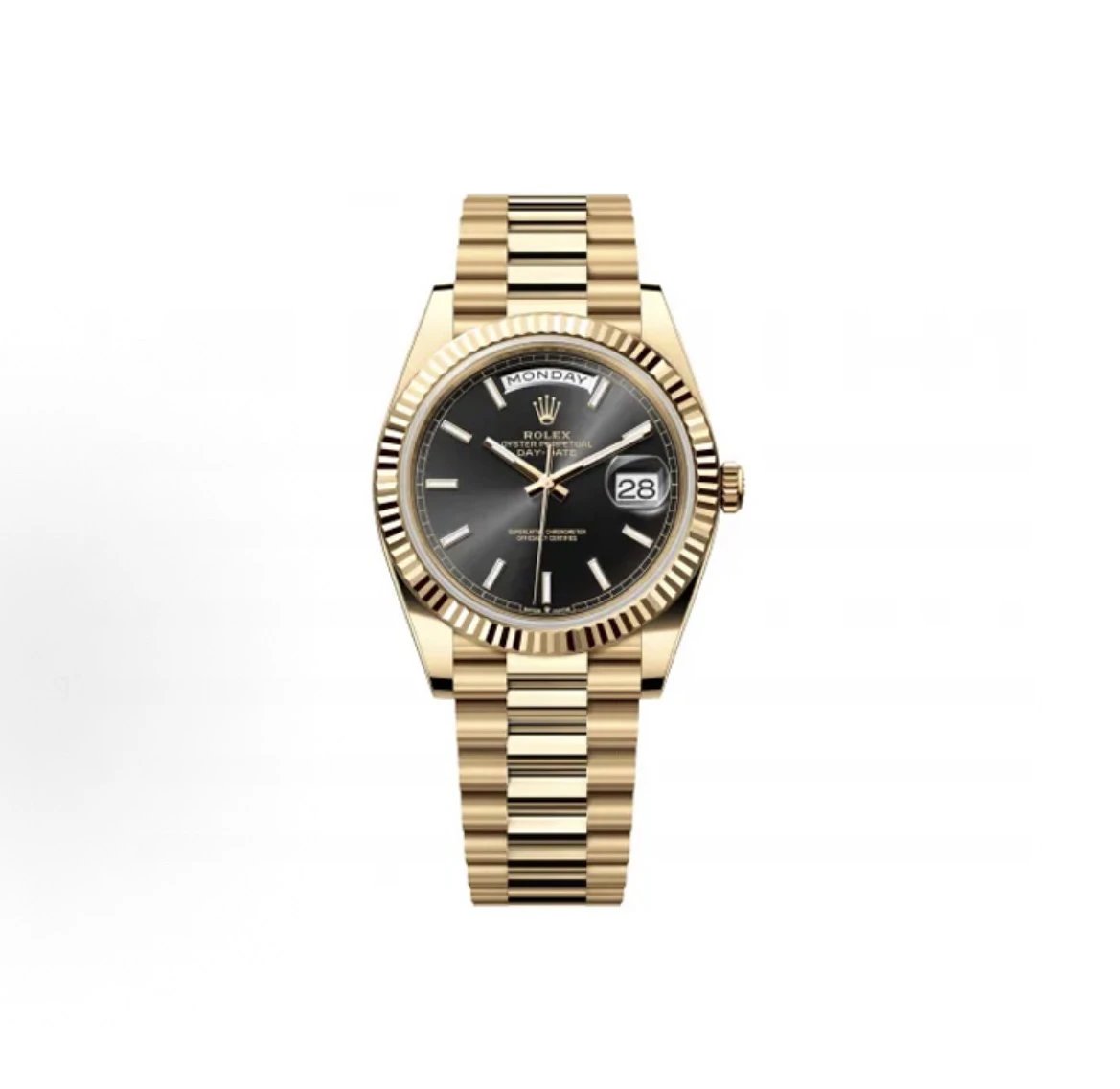 Rolex Day-Date Watch - Black Dial-010283