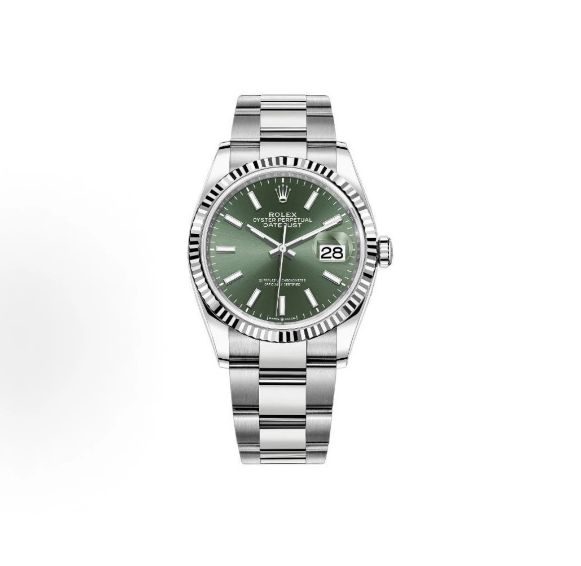Rolex Oyster Perpetual Datejust Watch - Green Dial-010354