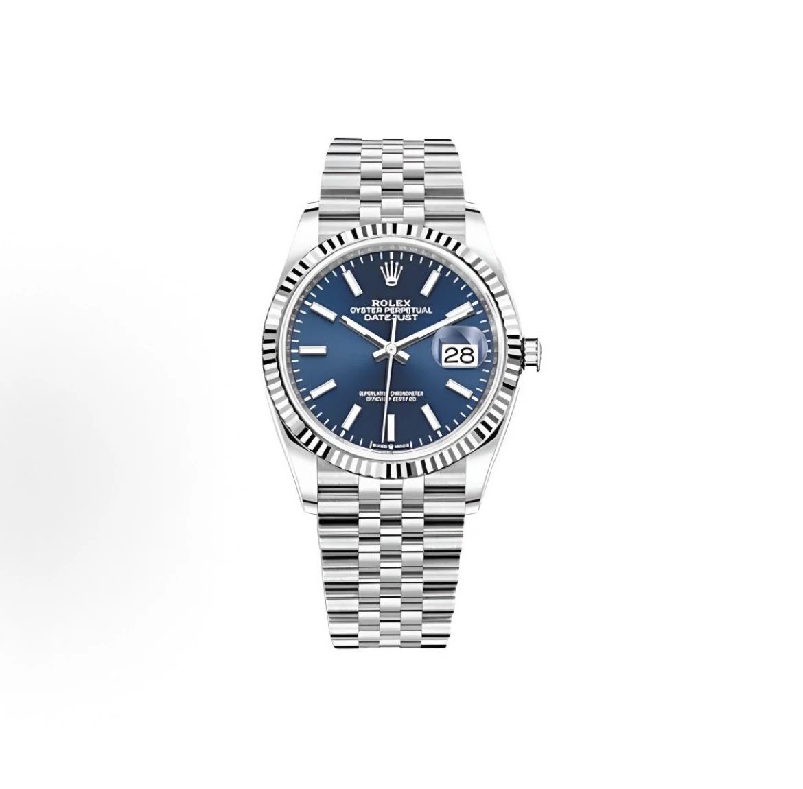 Rolex Oyster Perpetual Datejust Watch - Blue Honeycomb Dial-009562