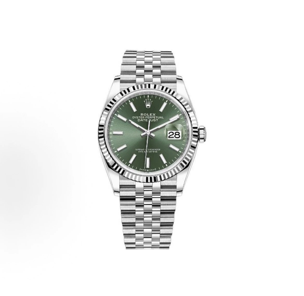 Rolex Oyster Perpetual Datejust Watch - Green Dial-009911