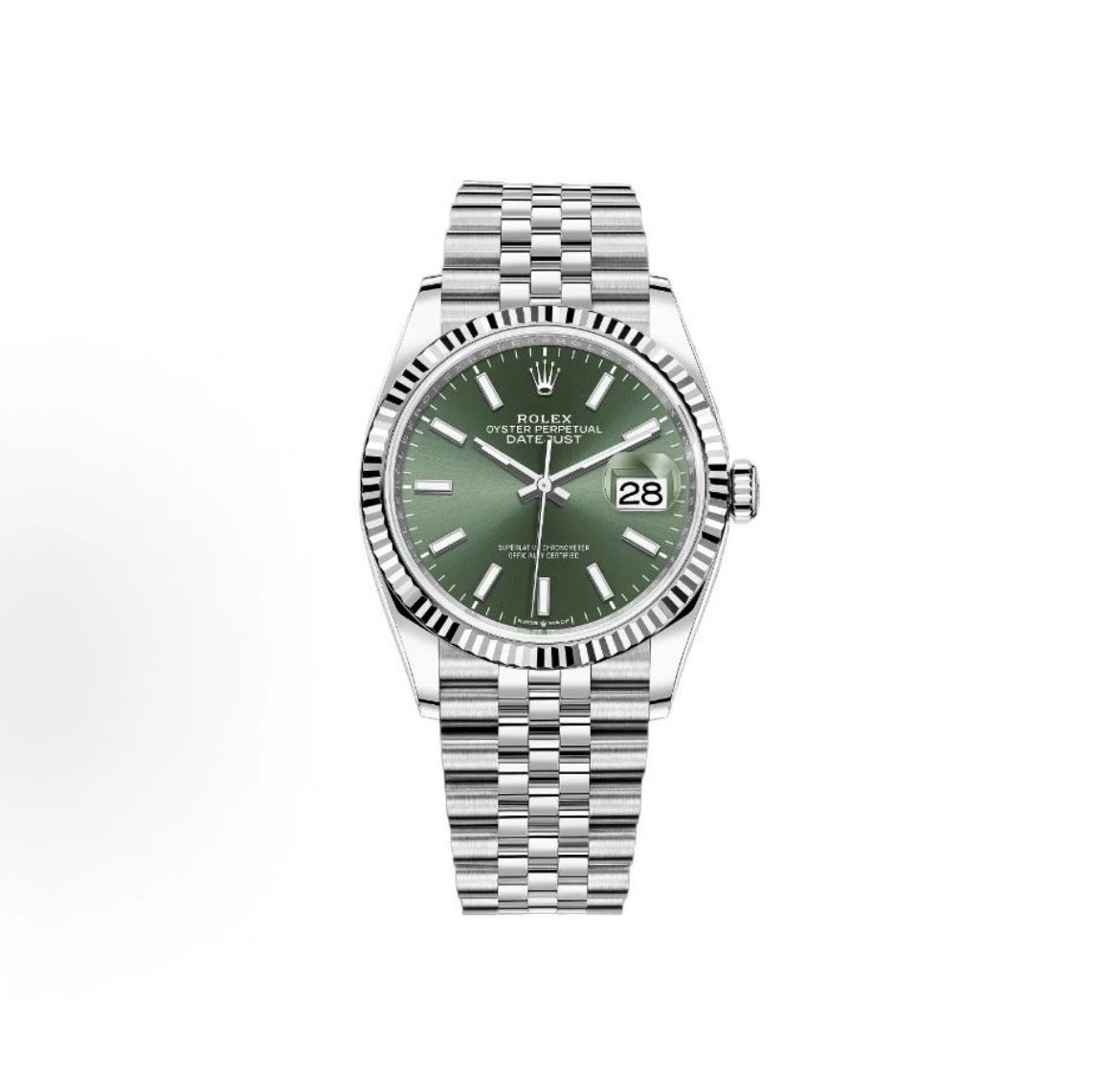 Rolex Oyster Perpetual Datejust Watch - Green Dial-009898