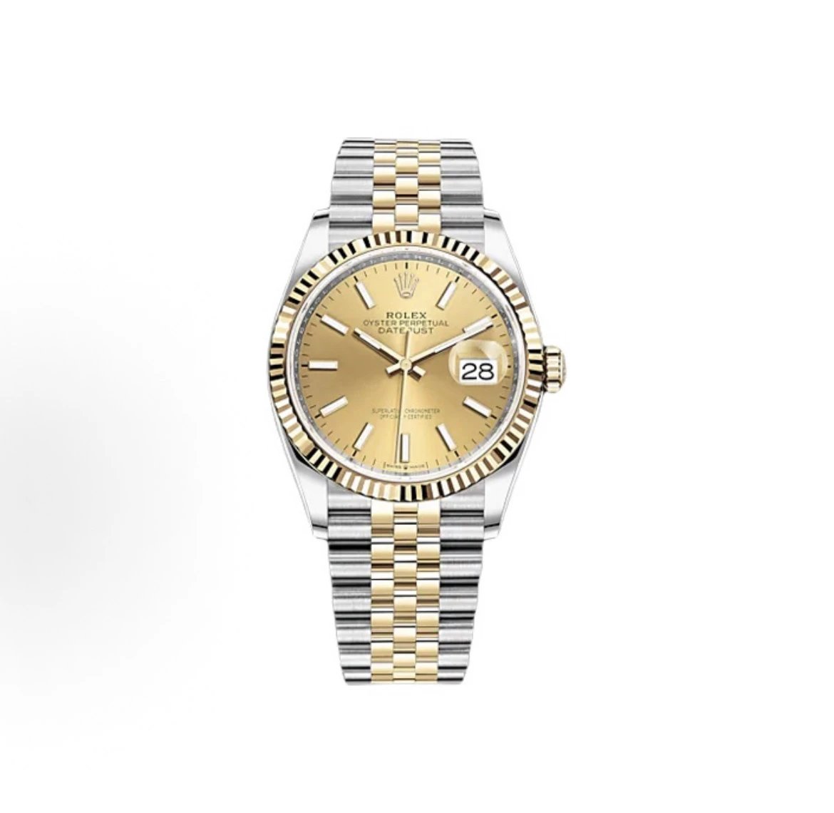Rolex Oyster Perpetual Datejust Watch - Champagne Dial-010374