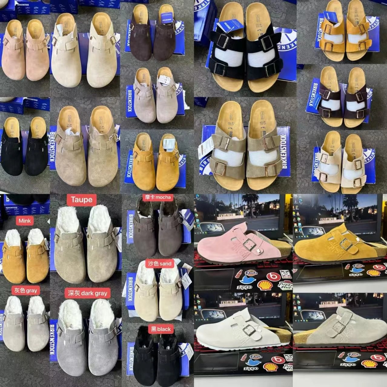 More color updates in Boken Stock Boston Half Pack Slippers Recommended Normal Size Selection