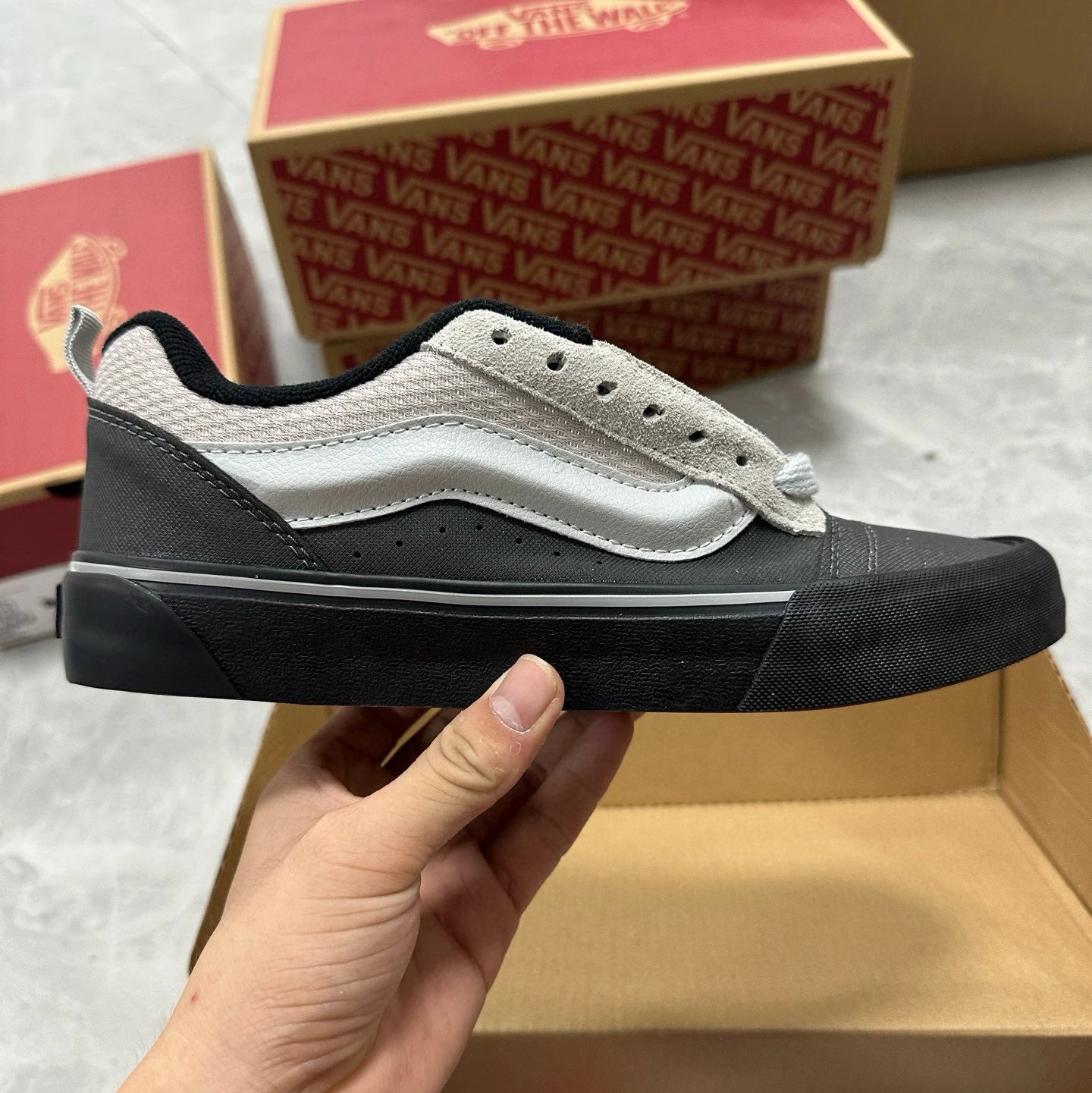 Grayish Beige Black