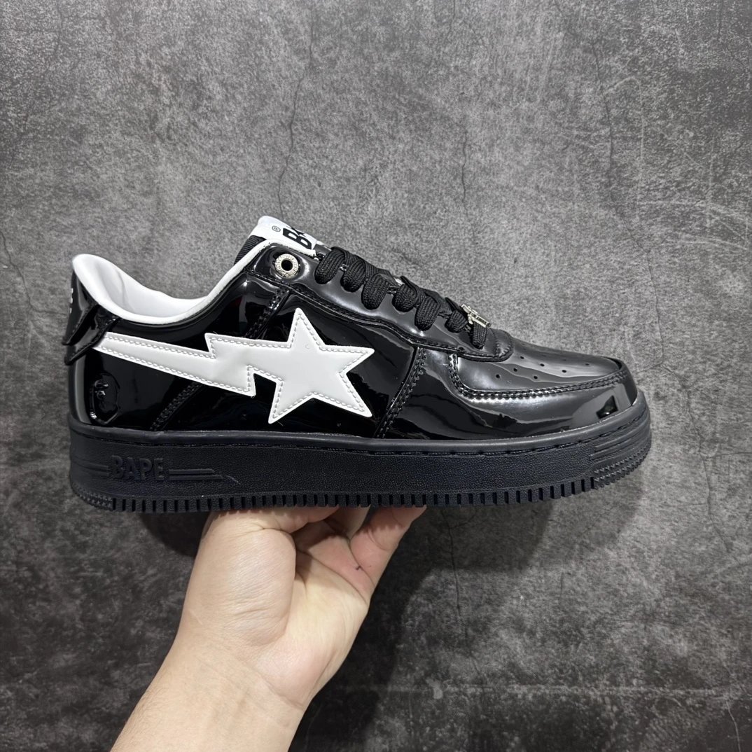 Black and White Patent Leather