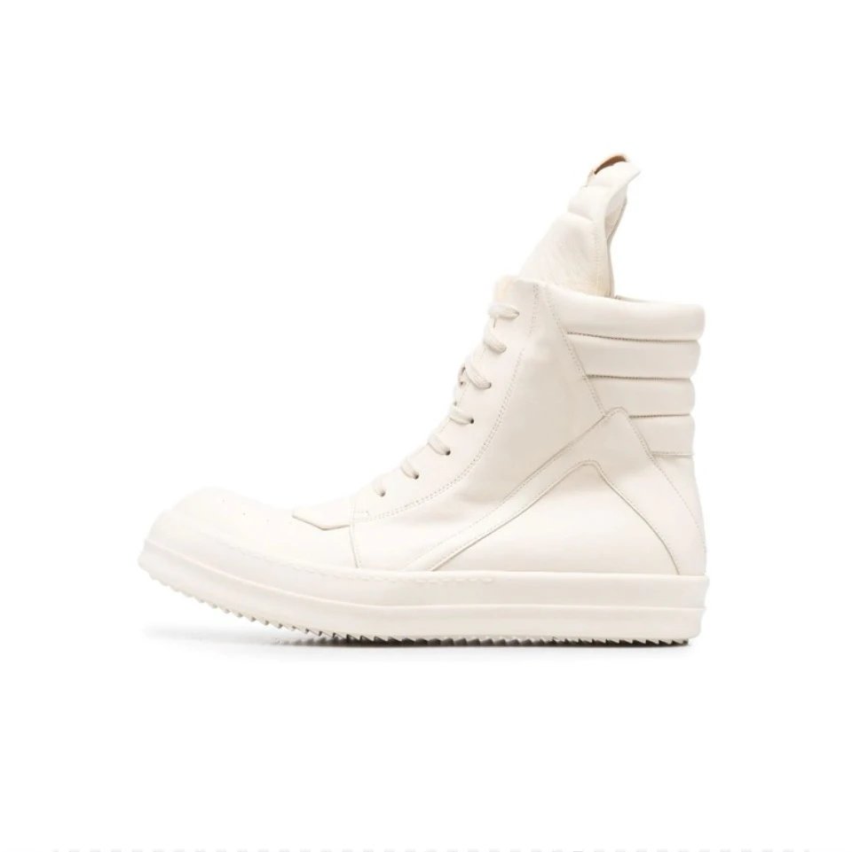 Pure white inverted triangle high top
