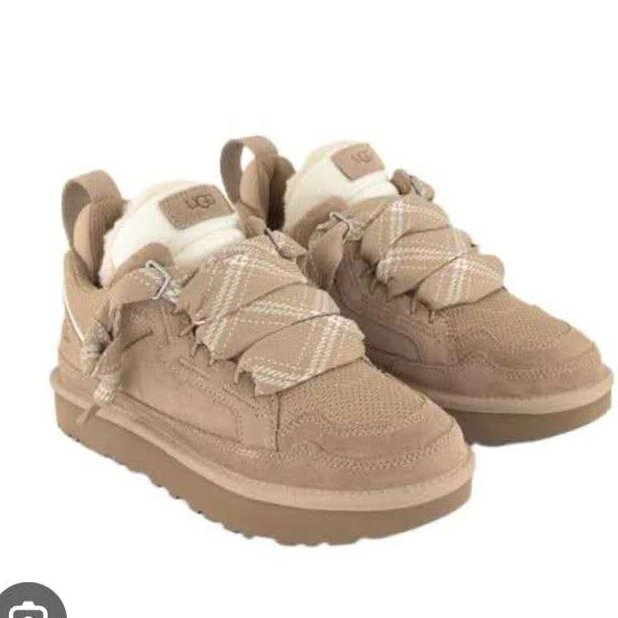 UGG Neumel Plaid Strap Sneaker Beige Boots Snow Boots