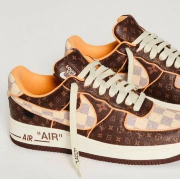 Nike Air Force 1 Low Louis Vuitton Monogram Brown Damier Azur MS1211