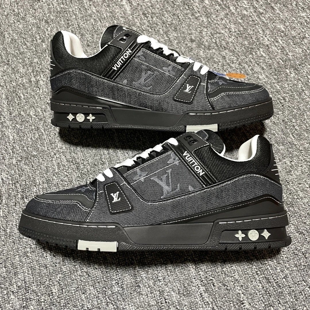 Black Denim Embossed