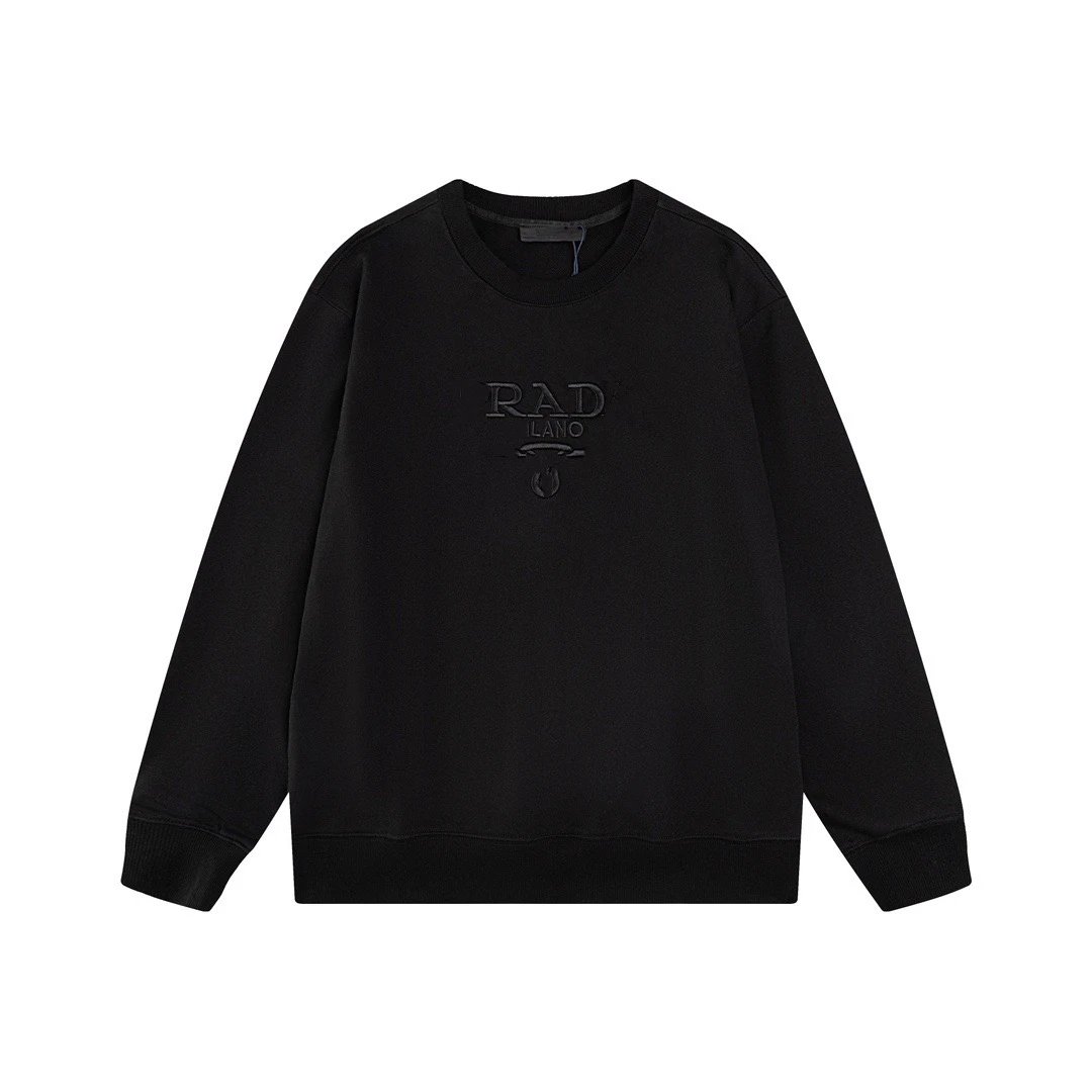 Prada Logo Embroidered Cream Sweater - 14