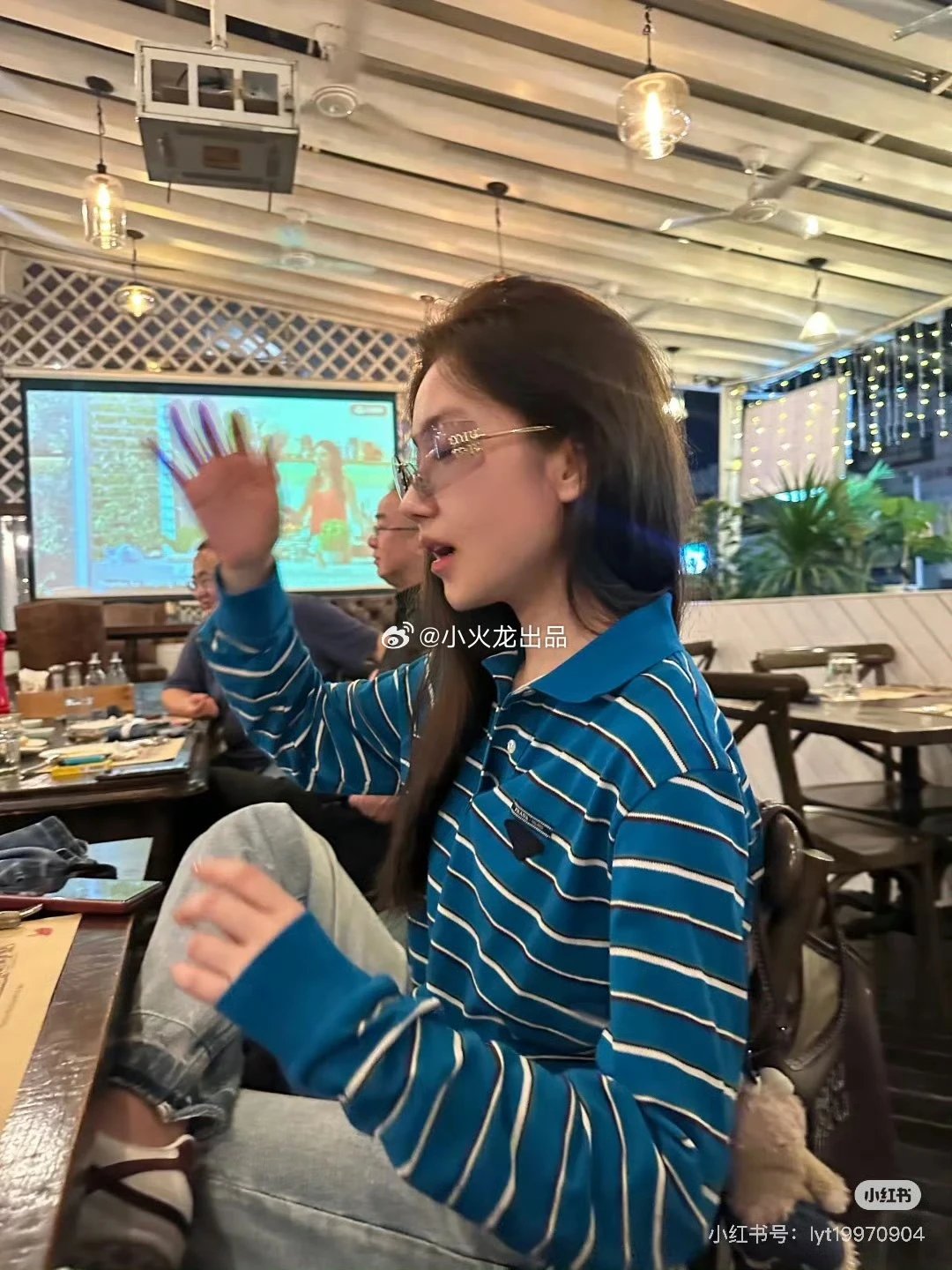 Prada Cropped Striped Long-Sleeve Polo, Structured Cotton Pique, Cinched Waist 1