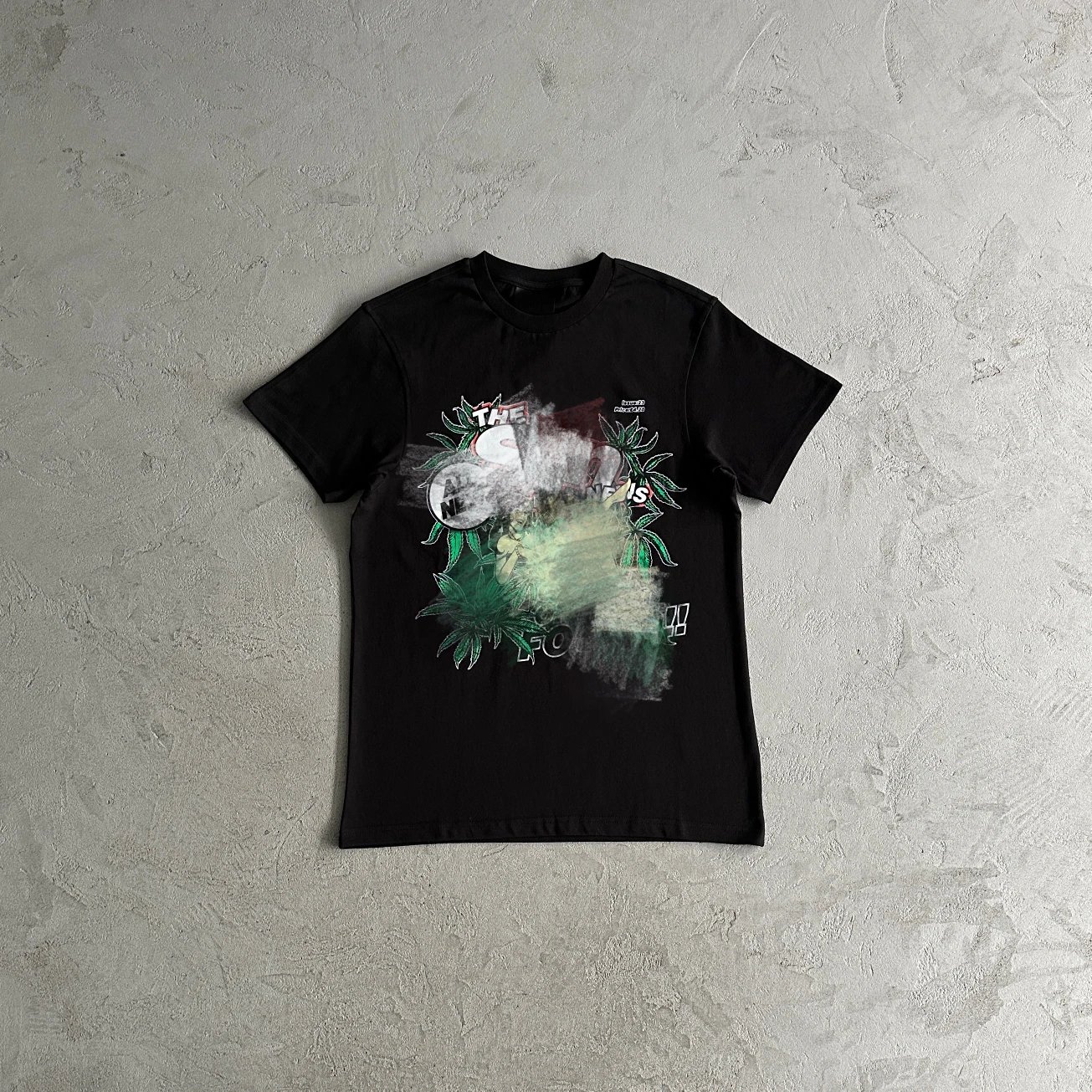 Leaf Print Short-Sleeve Tee for Women