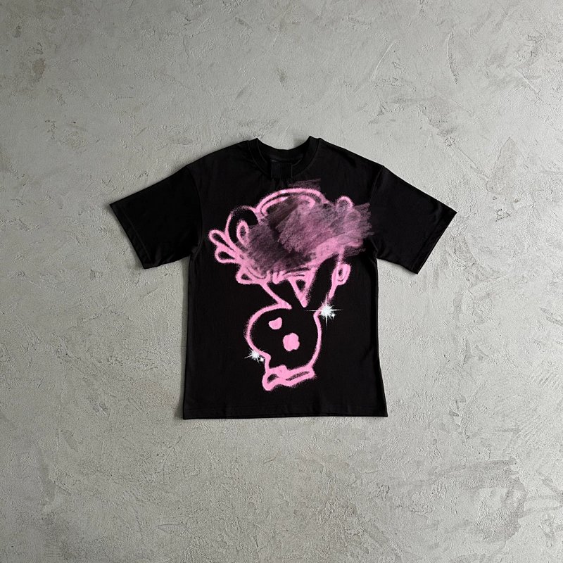 39¥ sy player tee -black