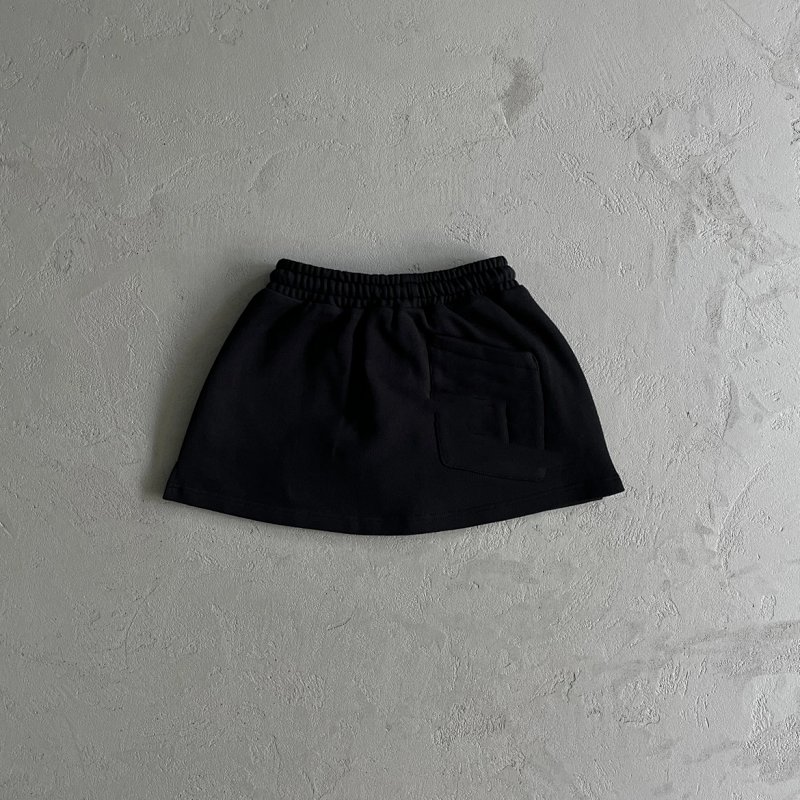 30¥ cotton skirt in midnidht black