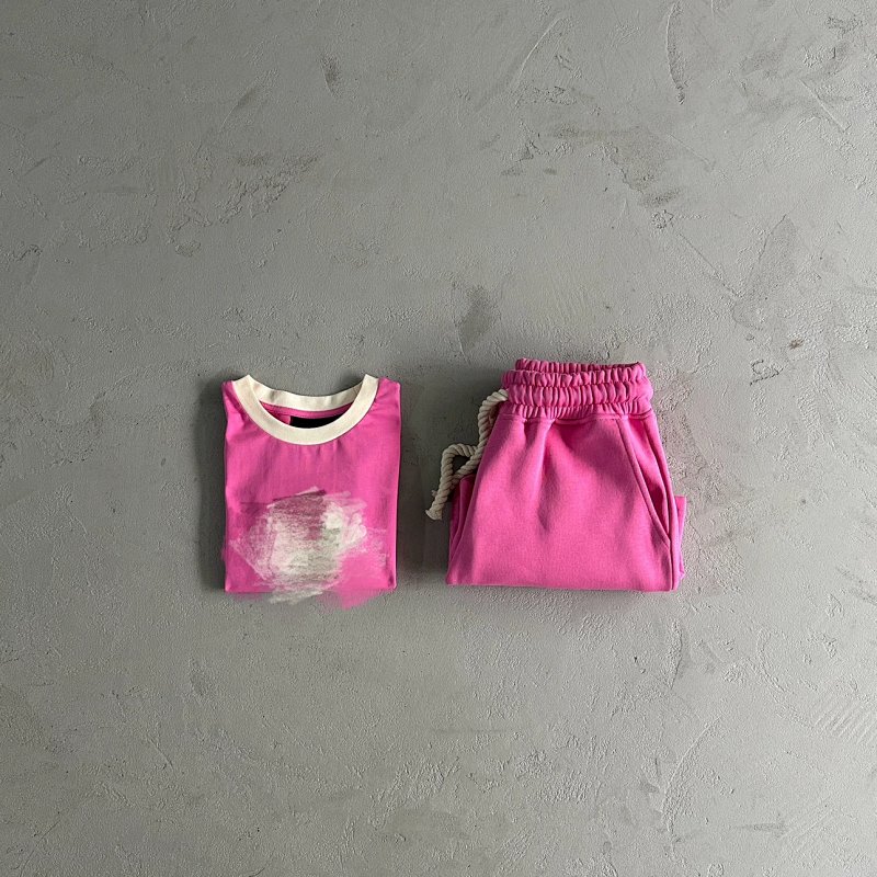 90¥ wmstee suit-pink