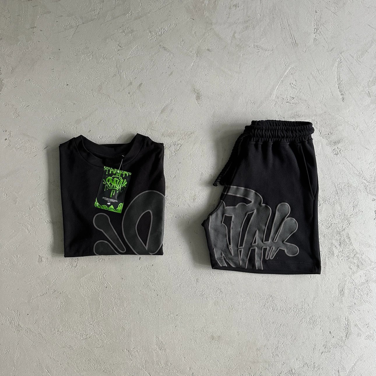 SY hemp rope tee short sleeved set