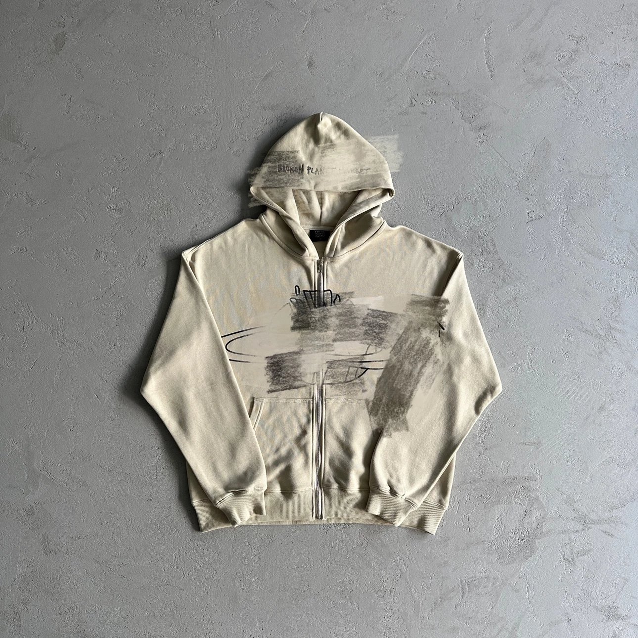 BP057 Apricot Zip-Up Cardigan