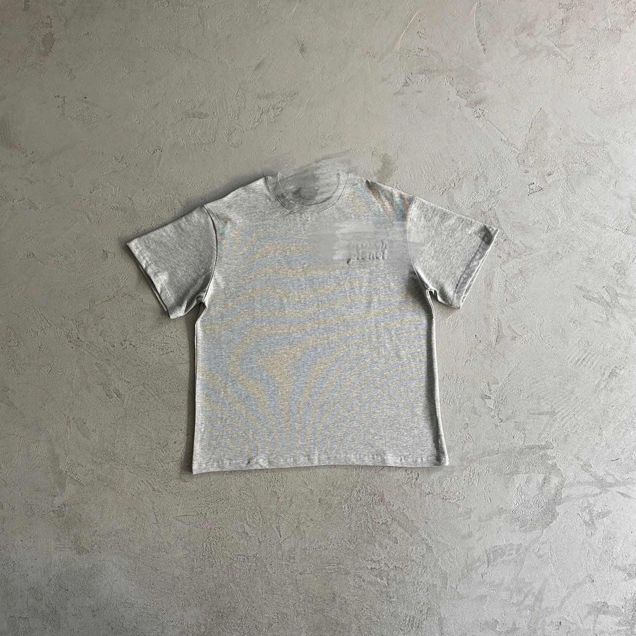 BP140 basic short sleeved flower gray