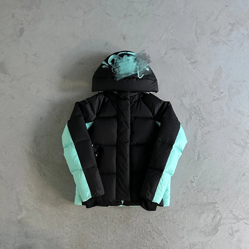 478¥  syna down jacket- Black and blue