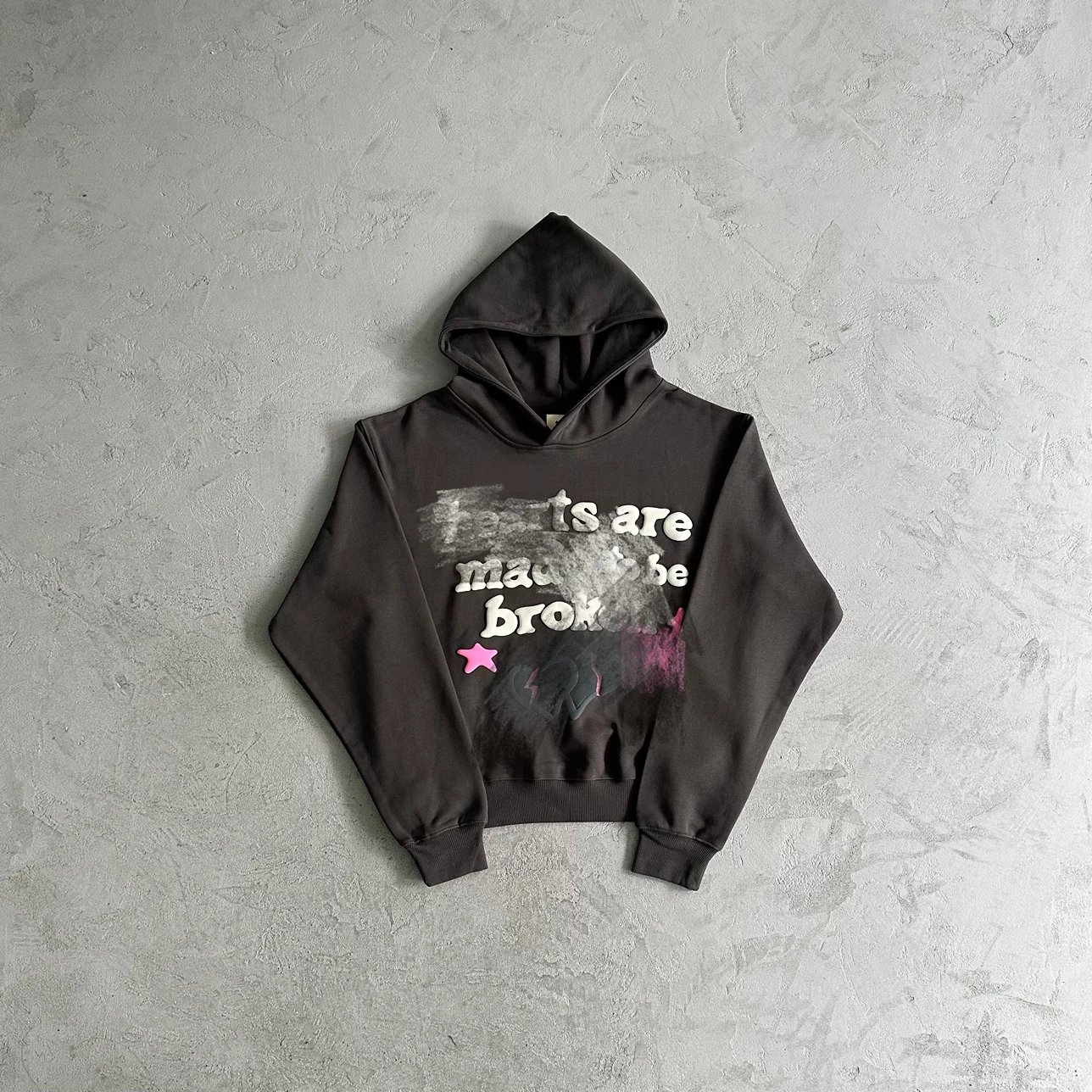 BP128 Distressed Black Star Hoodie