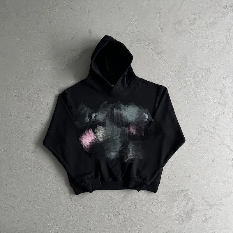 60¥ true love hoodie-midnght black