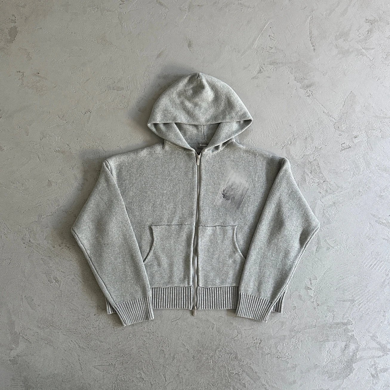 BP138 Double-Zip Cardigan - Heather Grey