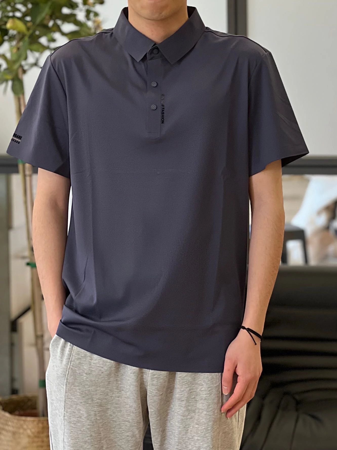 5a级抗菌,无痕压胶:皮尔卡丹 男士 无痕凉感五色短袖polo衫